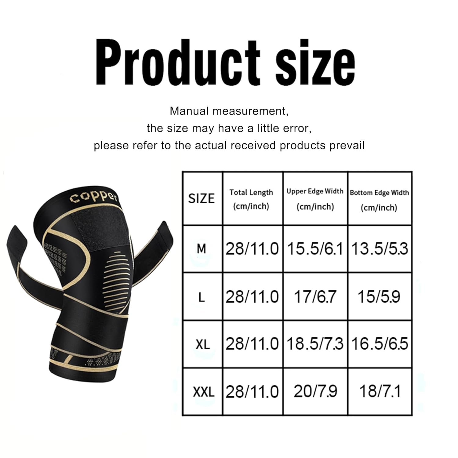 2 Pack Wellknee Knee Brace for Men and Women,Compression Sleeve with Patella Support for Weightlifting and Volleyball, Knee Pads and Straps for Meniscus Tear Relief Joint Pain Arthritis, ACL (XL) image number 1