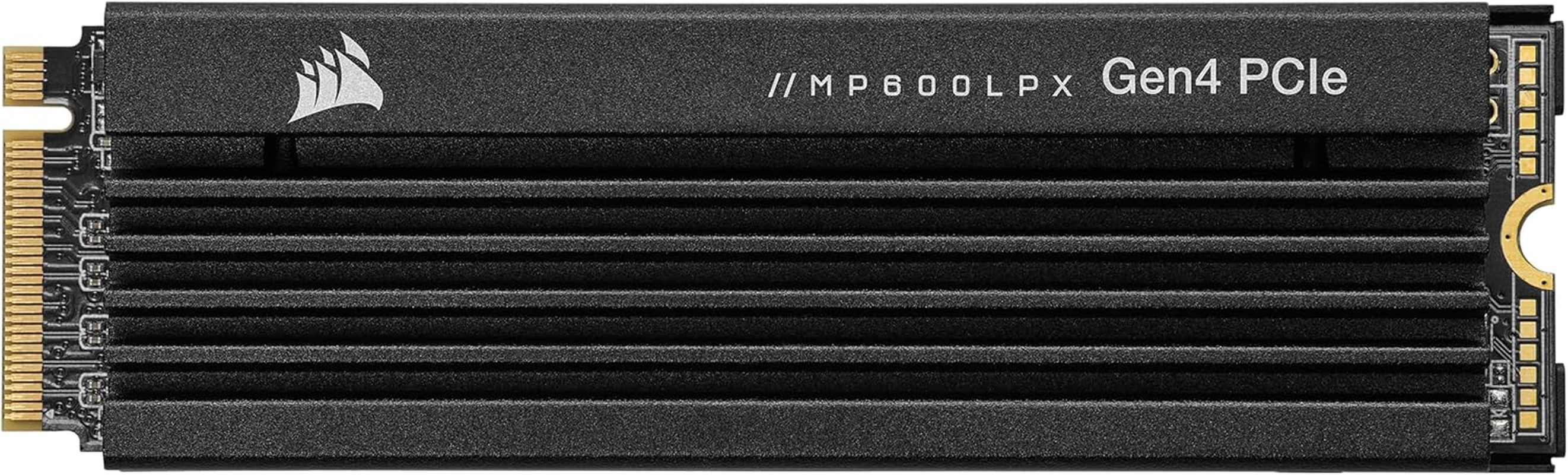 CORSAIR MP600 PRO LPX 2TB M.2 Nvme Pcie X4 Gen4 SSD - Optimised for PS5 (Up to 7,100Mb/Sec Sequential Read & 6,800Mb/Sec Sequential Write Speeds, High-Speed Interface, Compact Form Factor) Black