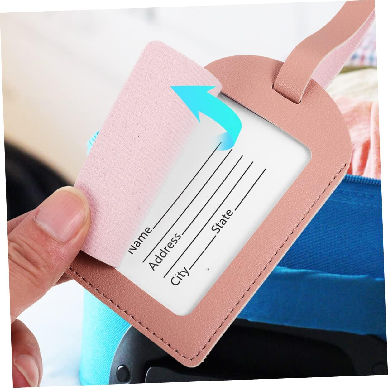 GLSTOY 5Pcs Convenient Luggage Tags for Travel Business Trip Suitcase Labels Ring image number 4