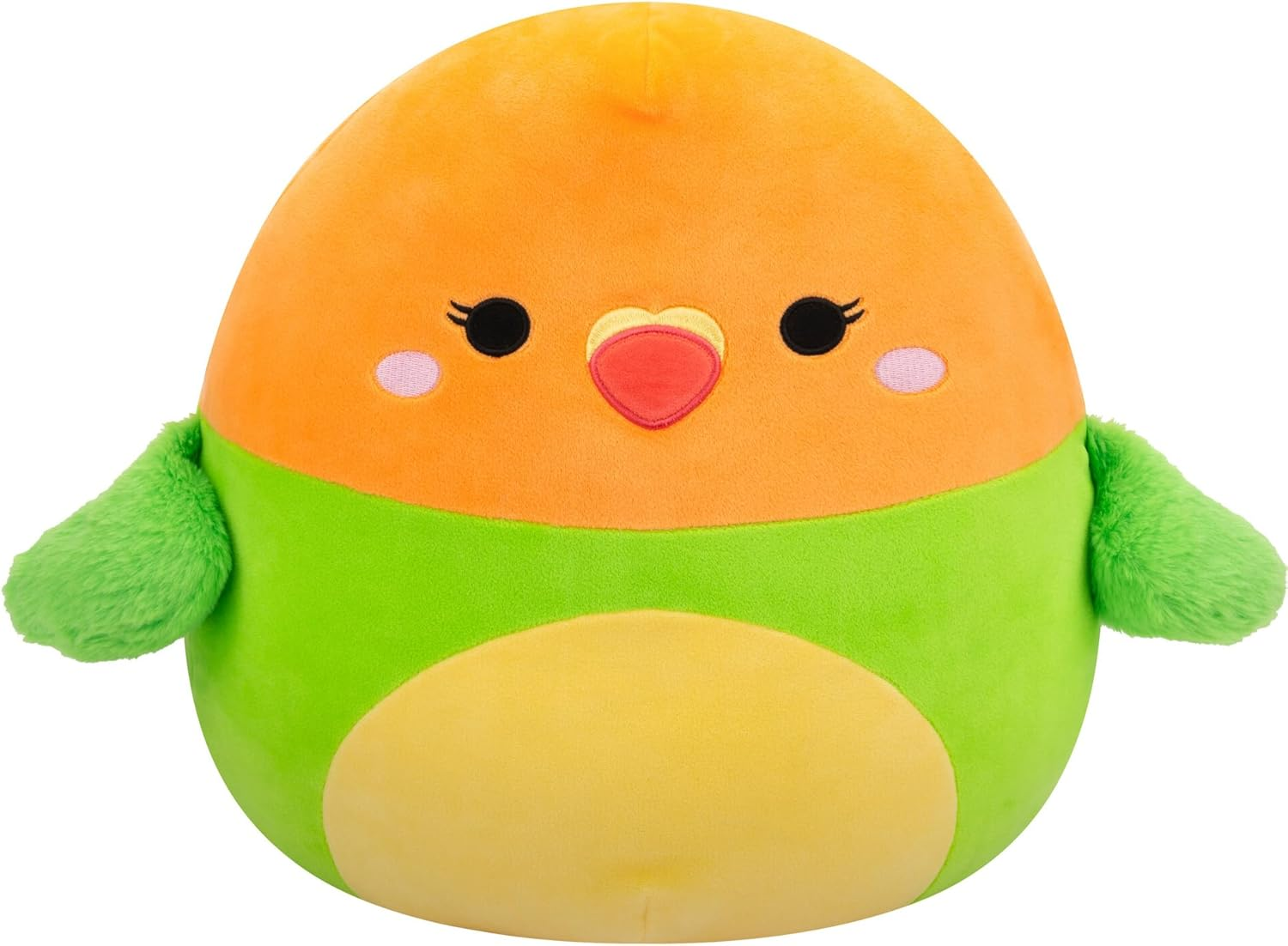 Squishmallows Original 14-Inch Plath Green and Orange Lovebird - Official Jazwares Plush (Large) image number 4