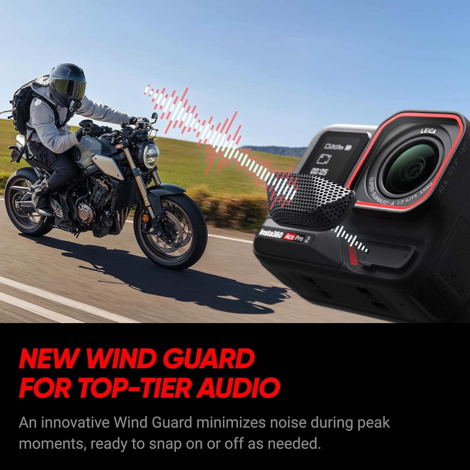 Insta360 Ace Pro 2, 8K Ai-Powered Action Camera, Dual AI Chip, 1/1.3" Sensor and Leica SUMMARIT Lens Action Cam for Superior Image Quality, Dual Battery Bundle image number 3