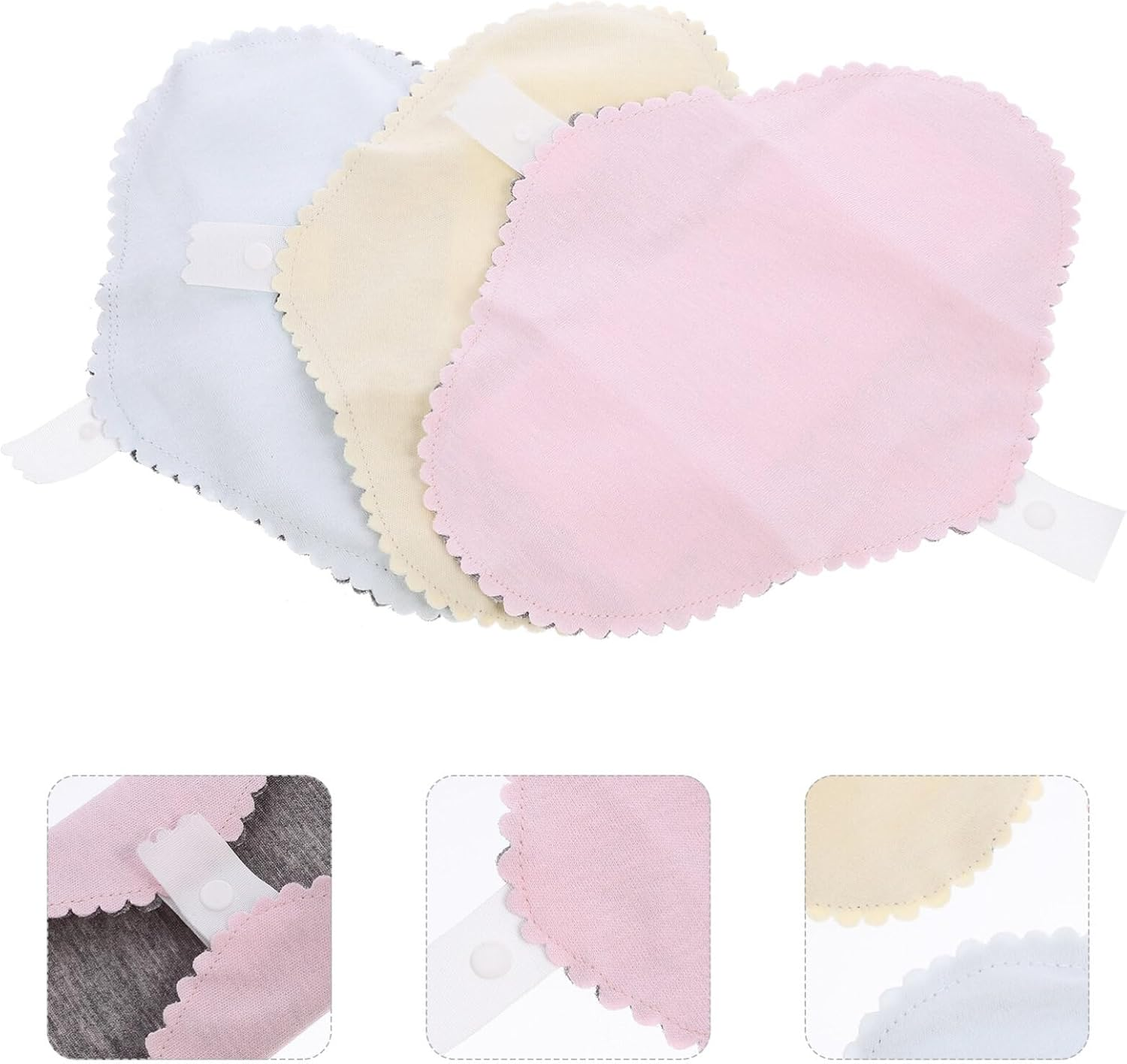 Iplusmile 3Pcs Graphene Towel Pads for Women Washable Sanitary Napkin Cloth Pads Menstrual Cloth Menstrual Pads Reusable Pads Women Supply Cotton Breathable Sanitary Pad Woman image number 2
