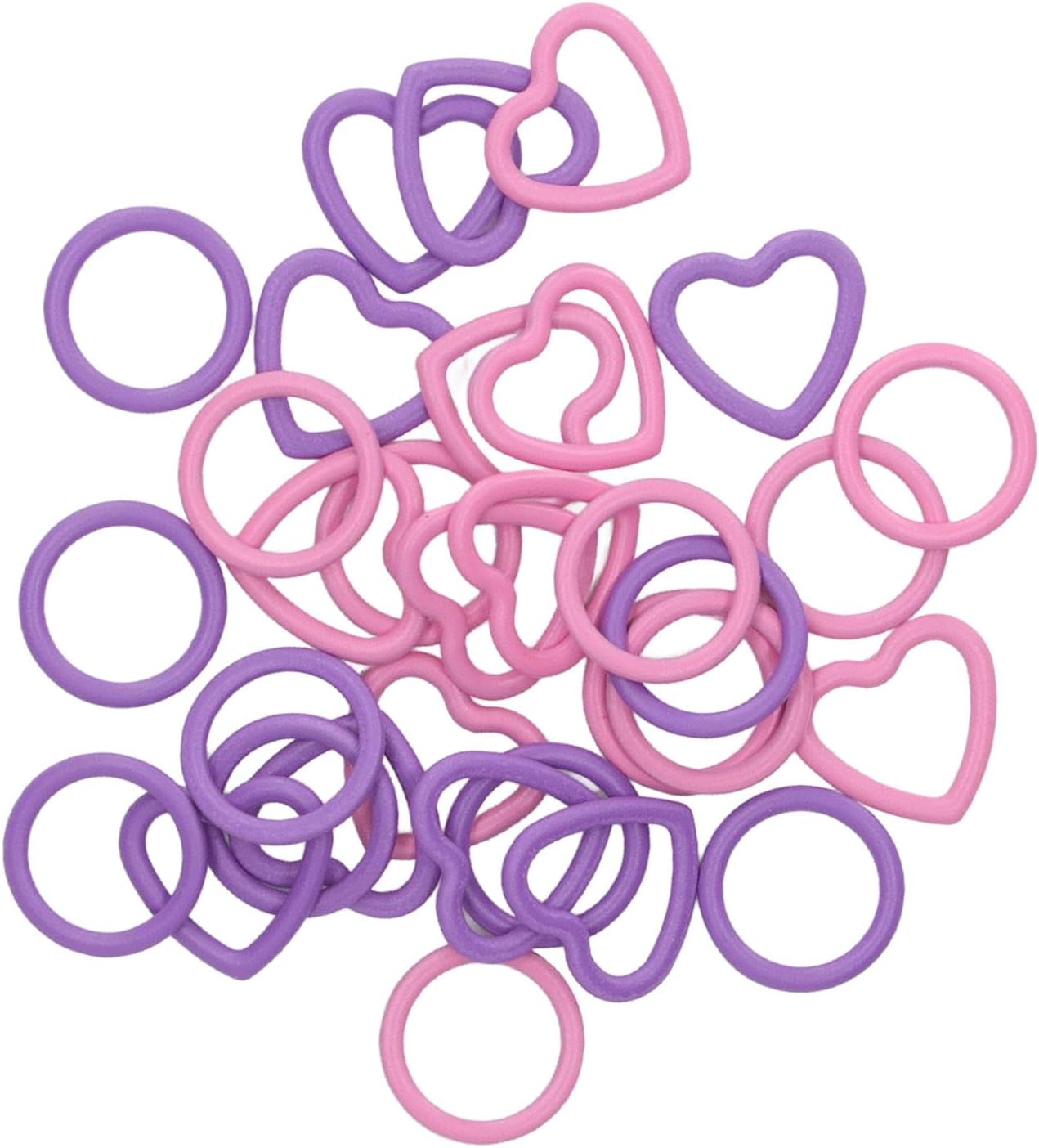 Panv Stitch Marker, Knitting Stitch Markers Set round Heart Type 32Pcs Firm Strong for Home image number 4