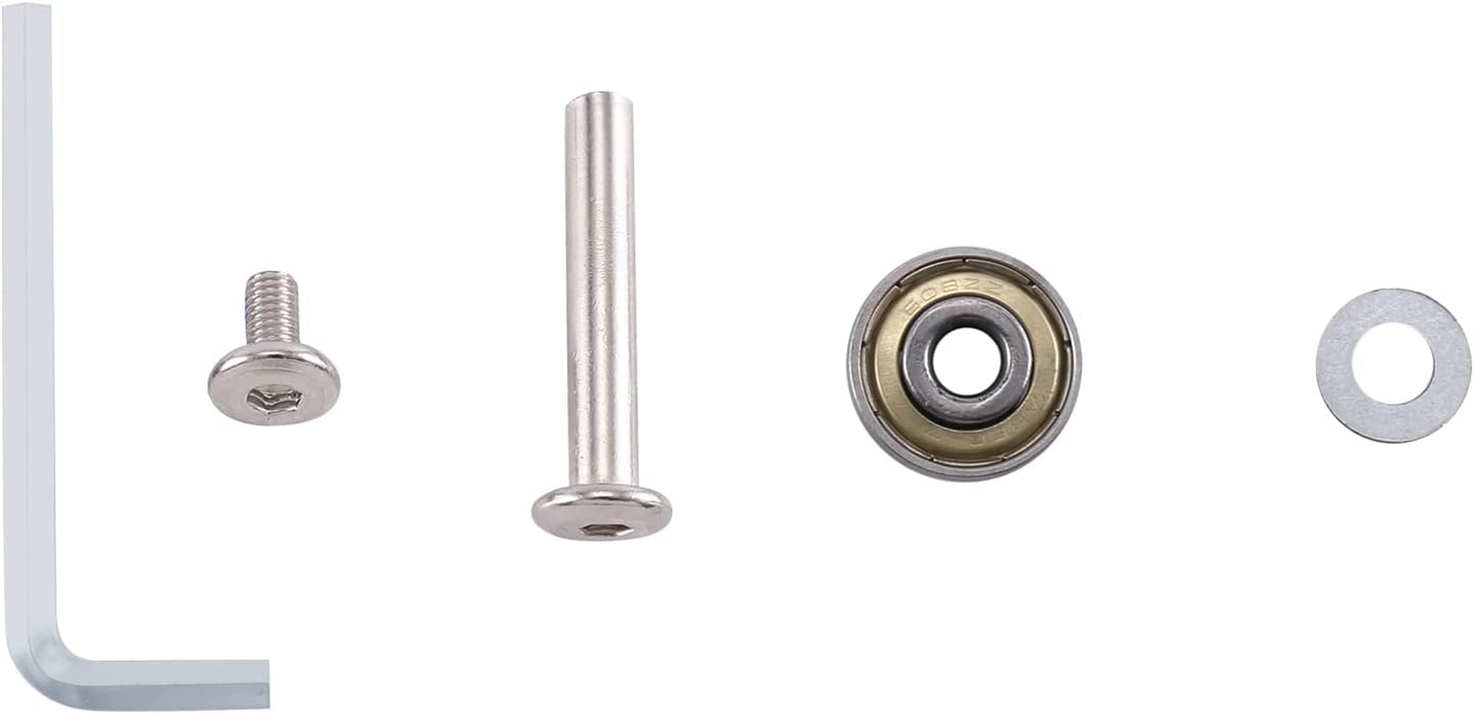 Tuperoymse 48Mm X18Mm 1 Pair Luggage Suitcase Replacement Wheels Axles Deluxe Repair Luggage Replacement Wheels Black image number 2