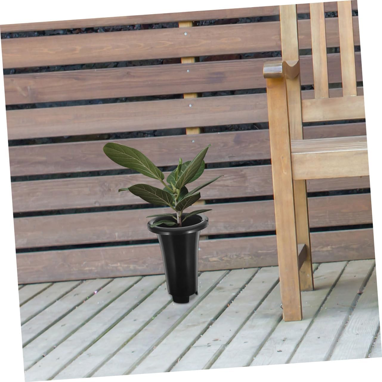 10Pcs Black Thickened Plastic Nursery Pots for Plants, Extra Large round Orchid Containers with Drainage, Suitable for Indoor Gardening and Plant Cultivation