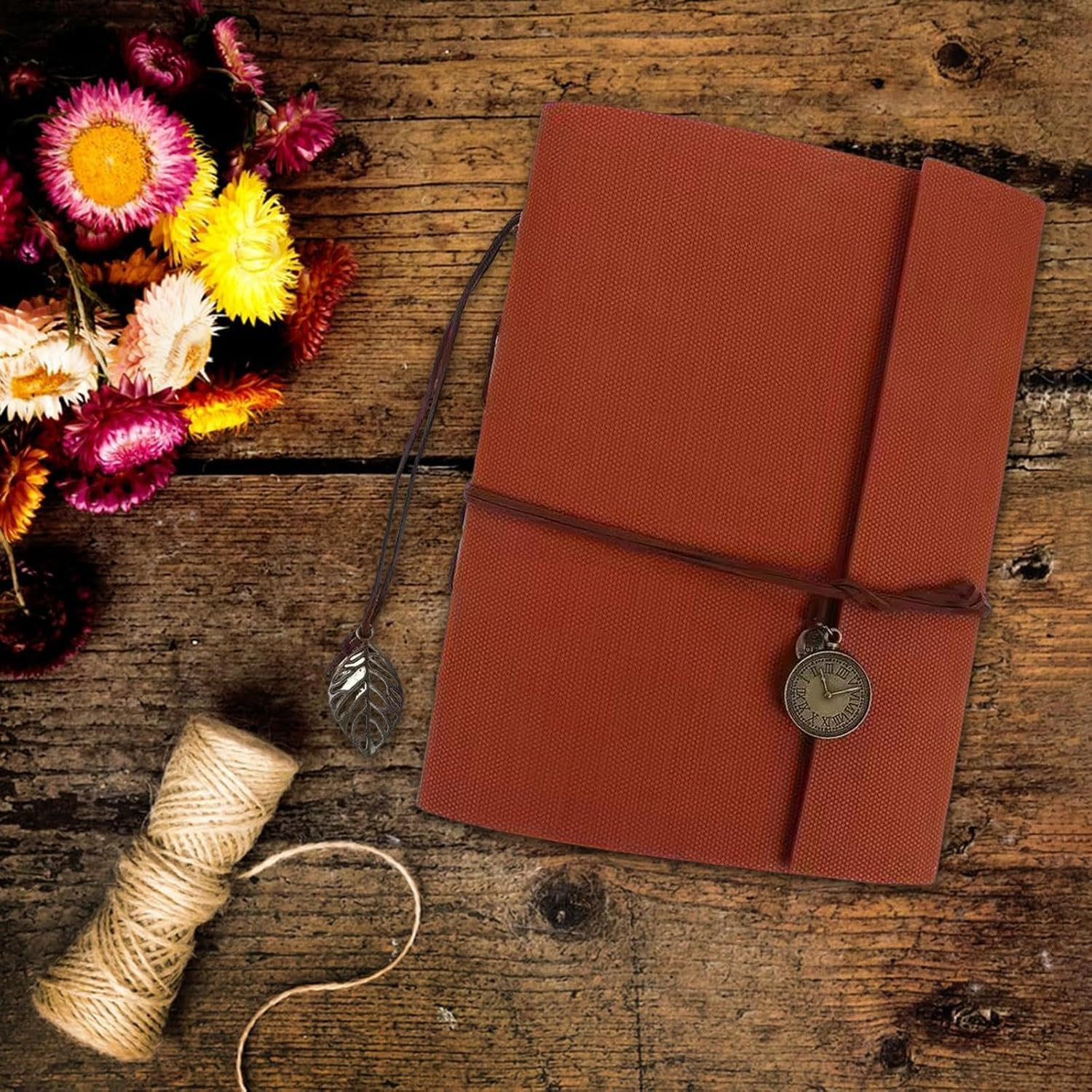 DIY Scrapbook Photo Album, Scrapbook Album Accessories, Vintage, Versatile Valentine'S Day Scrapbooking Photo Book, Red Brown - Coffee image number 4