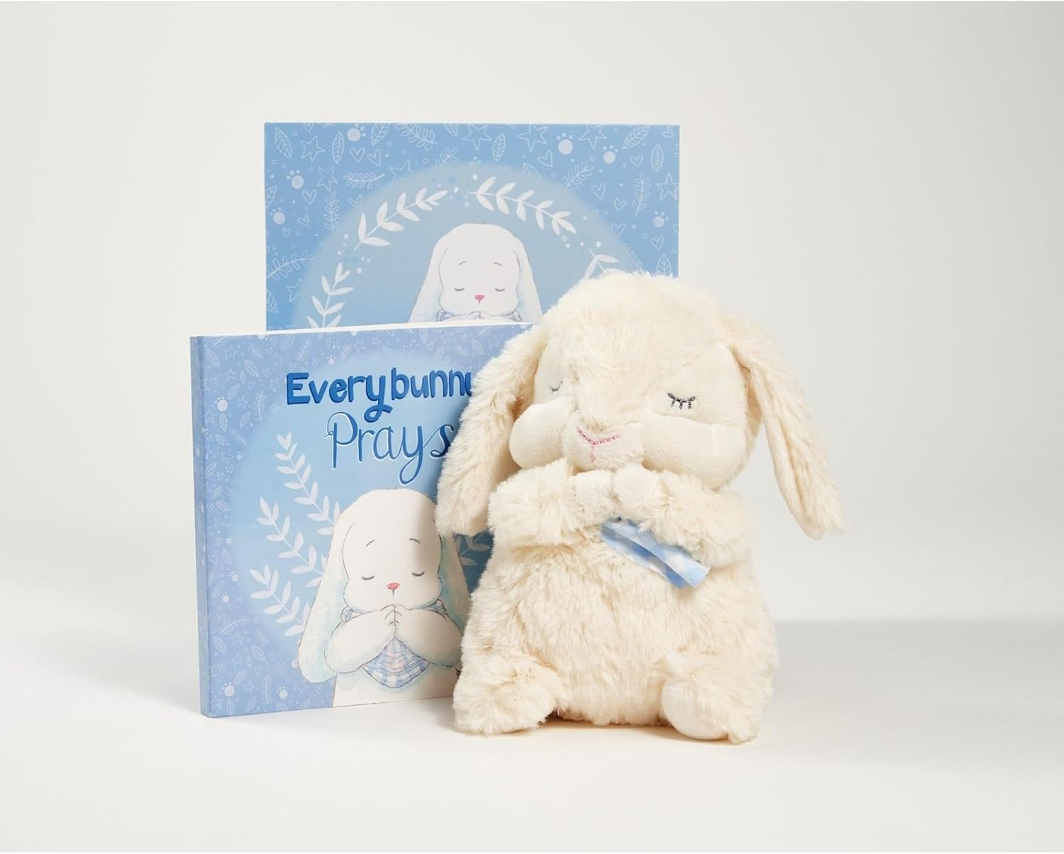 Tickle & Main Everybunny Prays - the Praying Musical Toy - Baptism & Christening Gifts for Boys, Babies & Toddlers on Easter & Christening (Blue, 7 In) - Baptism Gifts for Girl - Bunny Stuffed Animal - Pink image number 2