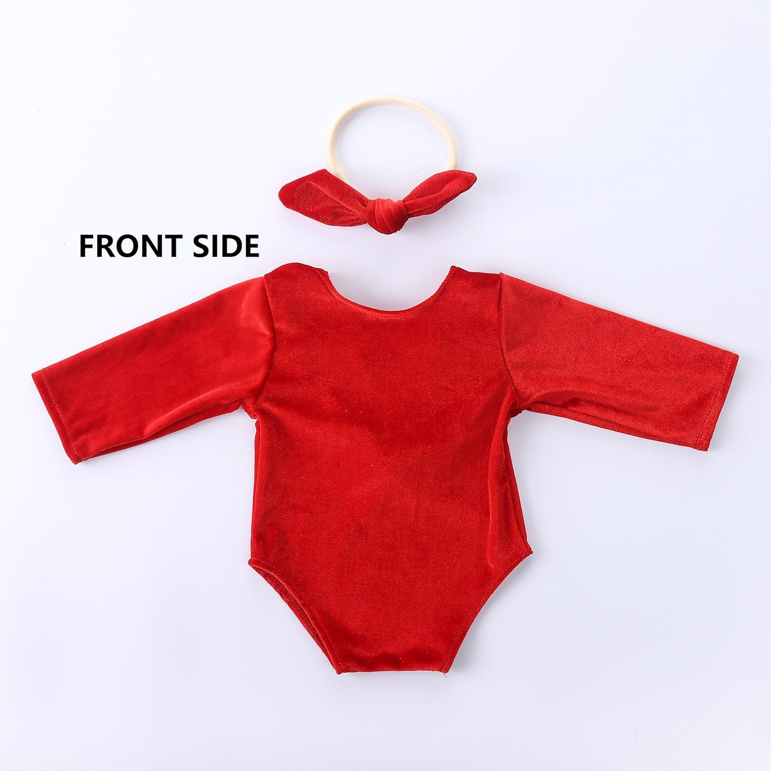 Holibeat Baby Boy Girl Photography Props Newborn Baby Photo Shoot Outfits (Red) - Green image number 4