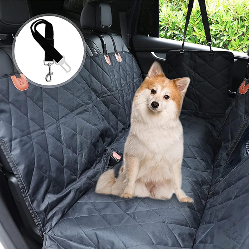 Dog Back Car Seat Cover Pet Belt Waterproof Leash Hammock Non-Slip Protector Mat image number 3
