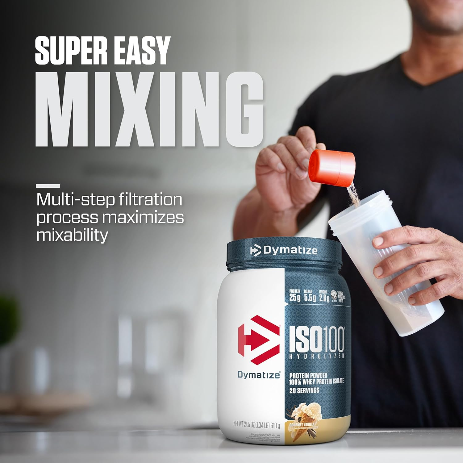 Dymatize ISO100 Vanilla - 1.3Lb image number 2