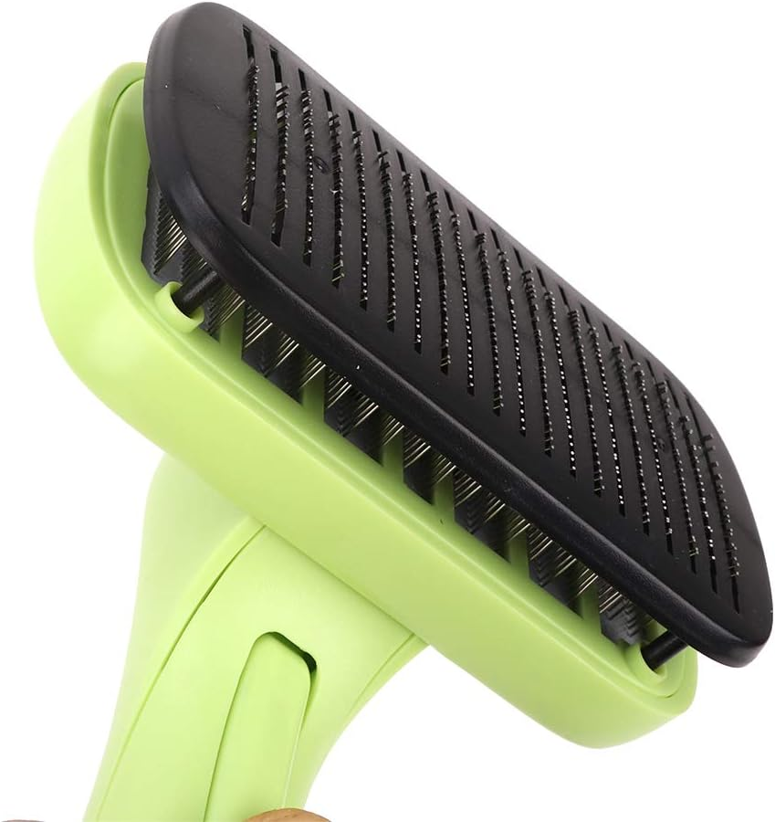 Cat Grooming Comb - Retractable Cat Brush with Release Button for Indoor Cats Shedding, Gently Removes Loose Undercoat - Automatic Cats Self Cleaning Slicker Brushes Tool image number 2