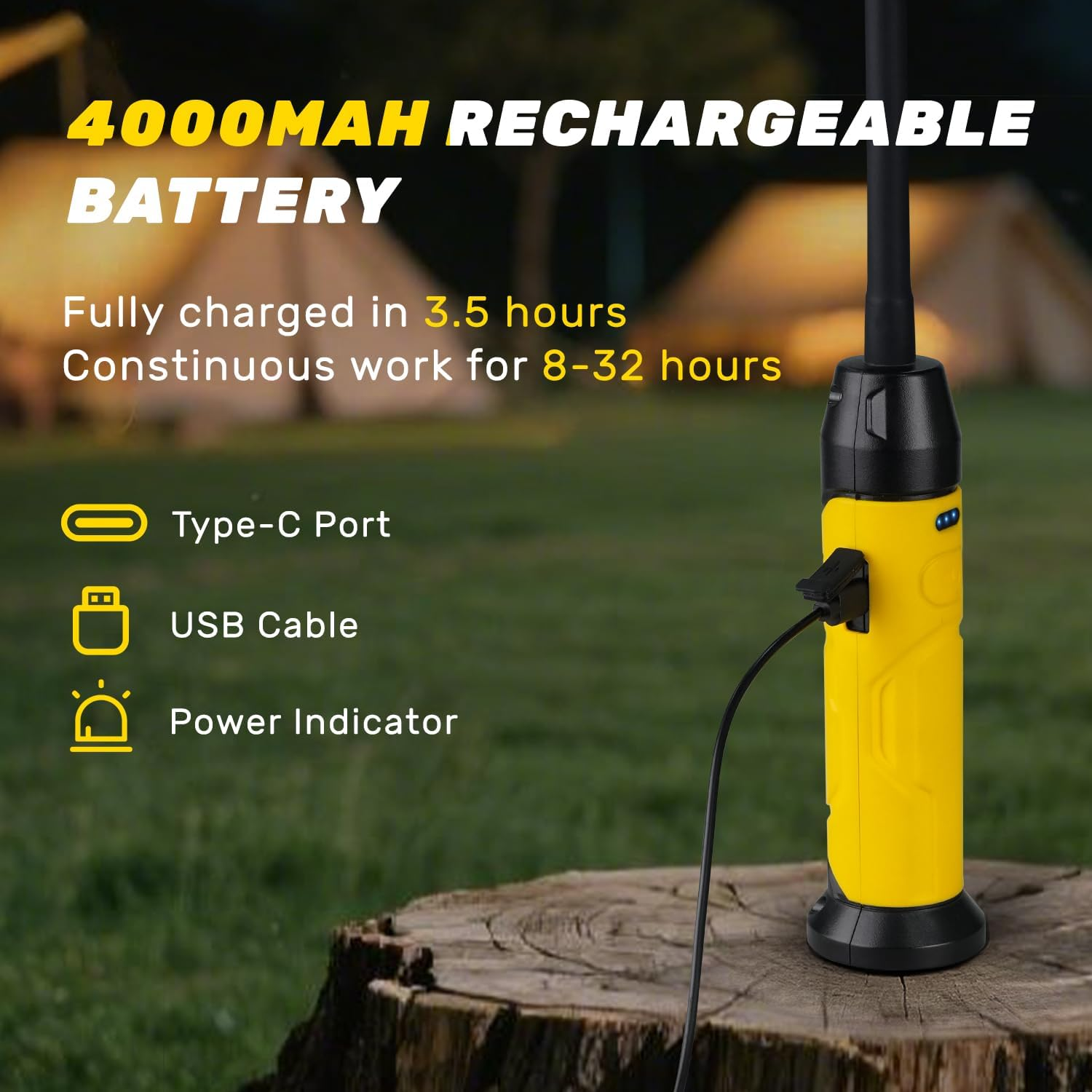 Napatyre LED Work Light Torch, 1000 Lumens, 3 Modes, Super Bright LED Workshop Lamp with Magnetic Base and Gooseneck, COB Inspection Lamp for Car Repair, Workshop, Garage image number 3