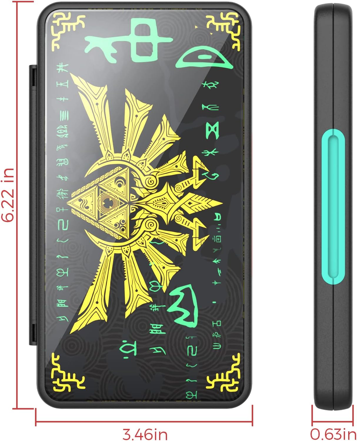 THELIFELICIOUS Switch Game Card Case for Nintendo Switch/Switch Oled/Switch Lite, Games Card Holder with 24 Game Card Slots & 24 Micro SD Card Slots.&hellip; - Zelda Black image number 2