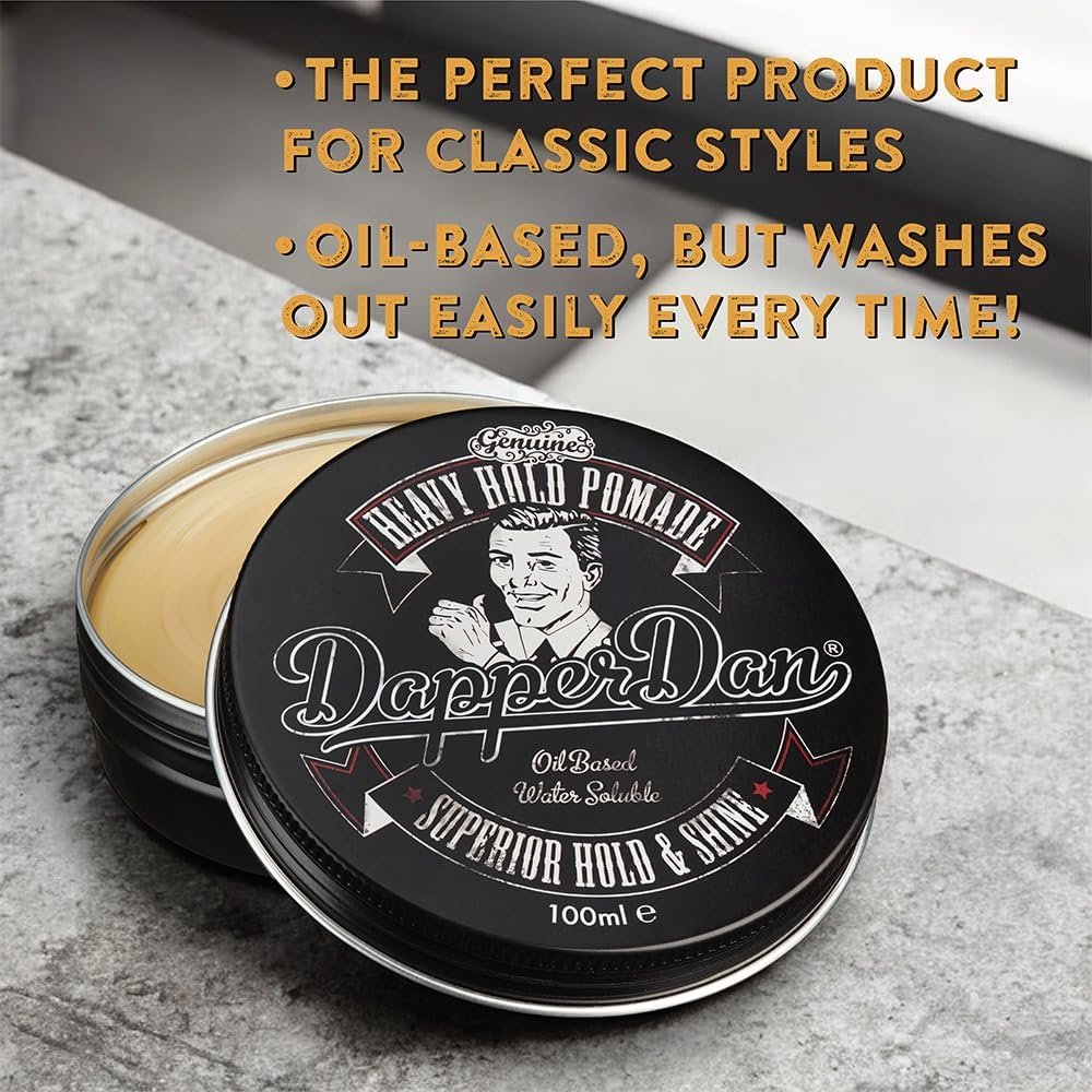 DAPPER DAN HEAVY HOLD POMADE 100ML image number 5
