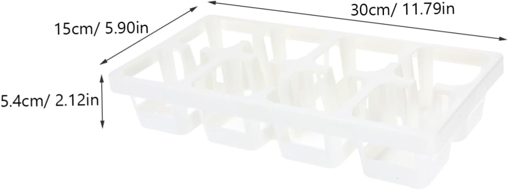 Happyyami 4Pcs Tiny Planting Tray Rack Plastic Nursery Pot Holders for Succulents Storage Rack Germination Tray for Indoor Gardening image number 3