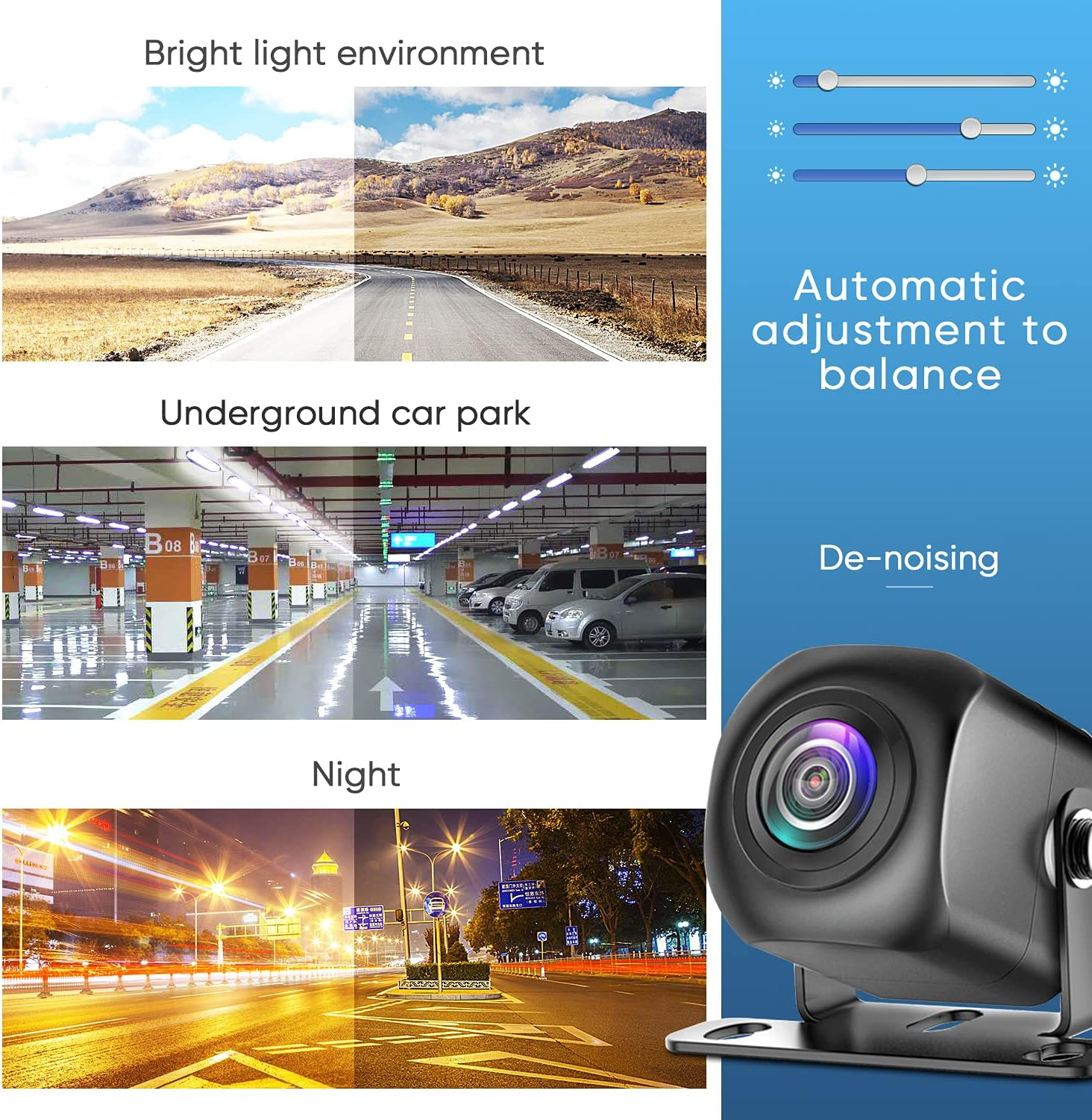 Pixelman Backup Camera,Ahd 1080P Metal 170 Degree Wide Angle Rearview Reversing Camera,Pmd2A-S Clear Night Vision IP69 Waterproof Reverse Rear View Camera for Car Vehicle SUV RV image number 4