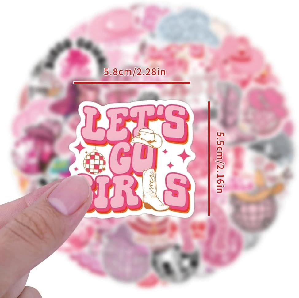 50 Pieces Disco Ball Stickers for Water Bottle|Vinyl Waterproof Decals for Laptop Skateboard Phone Car Decals for Teens Adults for Party Favors Supplies Decor (Disco Ball Stickers)