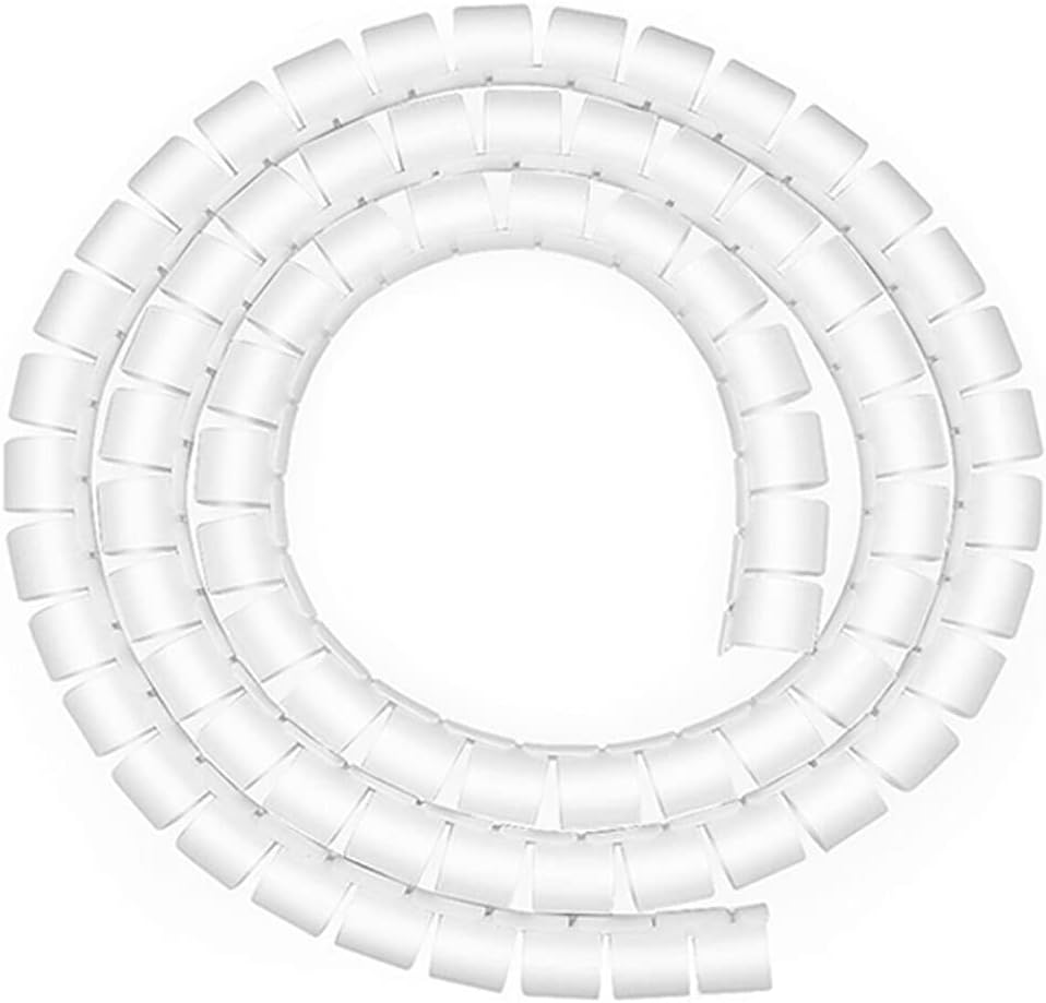 2M 10Mm Spiral Cable Tidy Wrap Management Storage Organizer for TV Computer (Black)