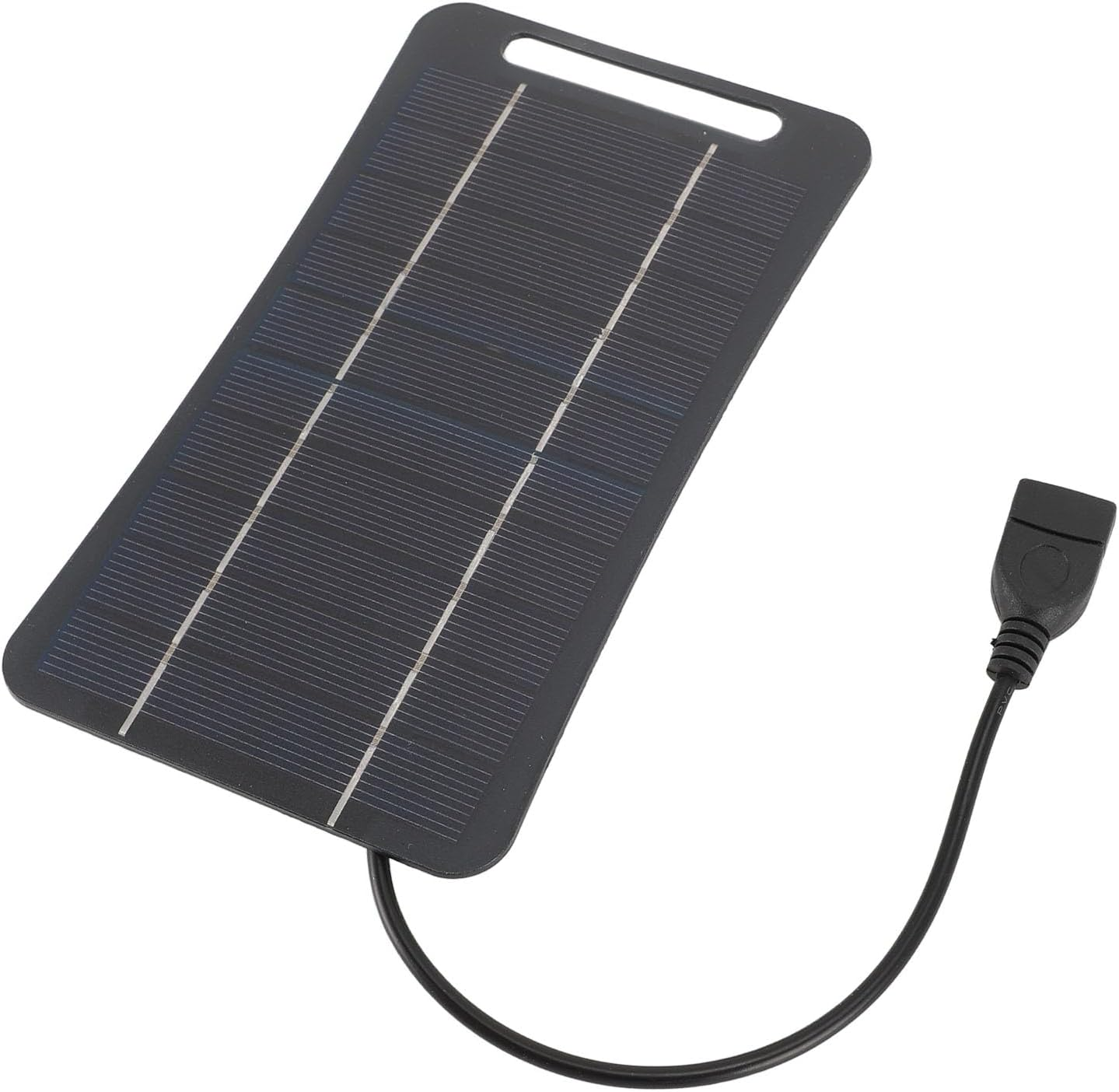 Mini Solar Panel, 5V 5W USB Solar Panel Charger for for Cell Phone Charging, Small USB Fan, Night Light, Water Pump, High Efficiency Monocrystalline Silicon Solar Panel For - White image number 5