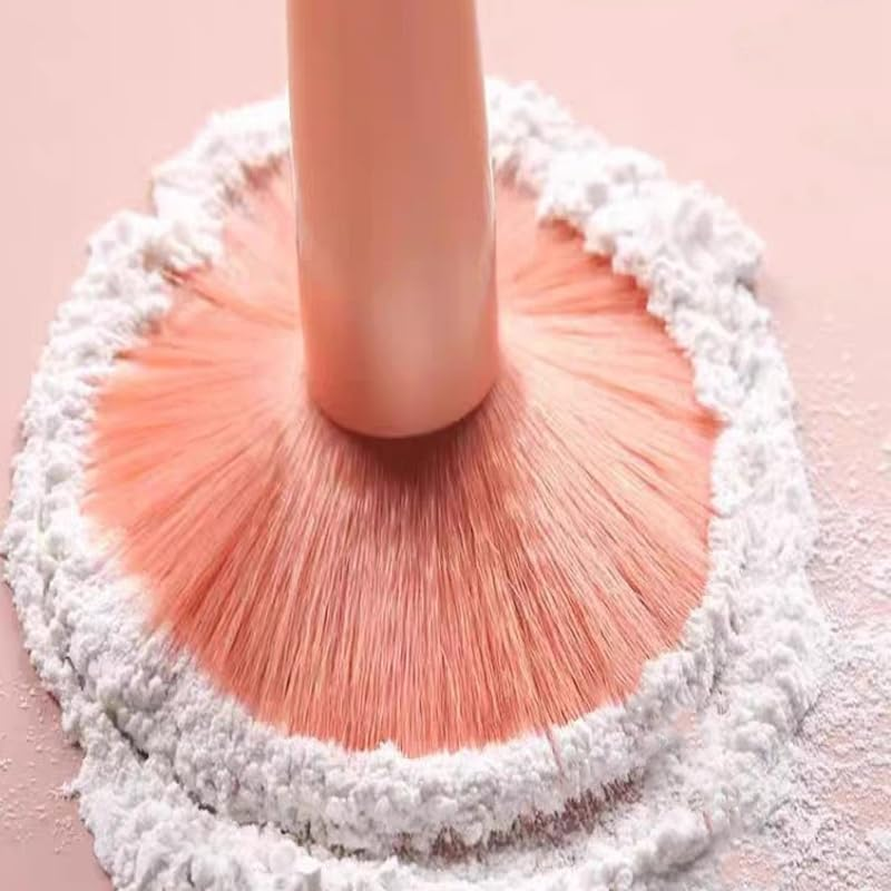 AIMALL 8-Piece Eyeshadow Brush Set &ndash; Premium Synthetic Makeup Brushes for Detailing & Blending, Includes Travel Bag, Perfect for Makeup Enthusiasts & Professionals - Apricot-Yellow image number 3