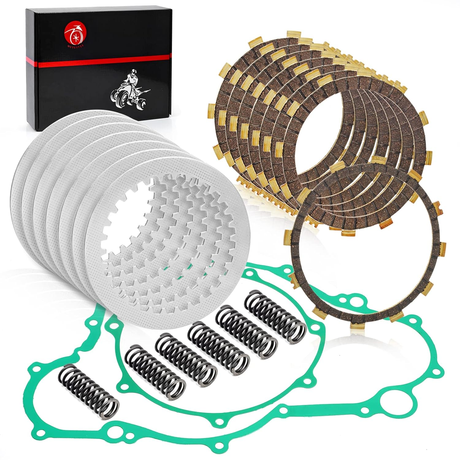 Clutch Kit Gasket & Heavy Duty Spring Compatible with Yamaha YFZ450 YFZ 450 2004 2005 2006 2007 2008 2009