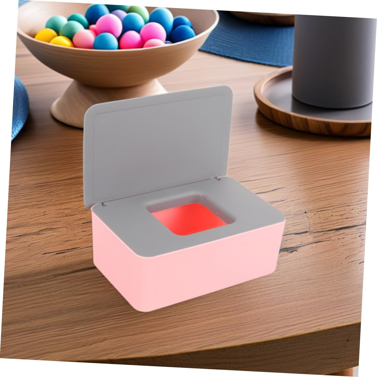 2Pcs Elegant Portable Wet Wipes Box Large Capacity Wipe Dispenser Material image number 5