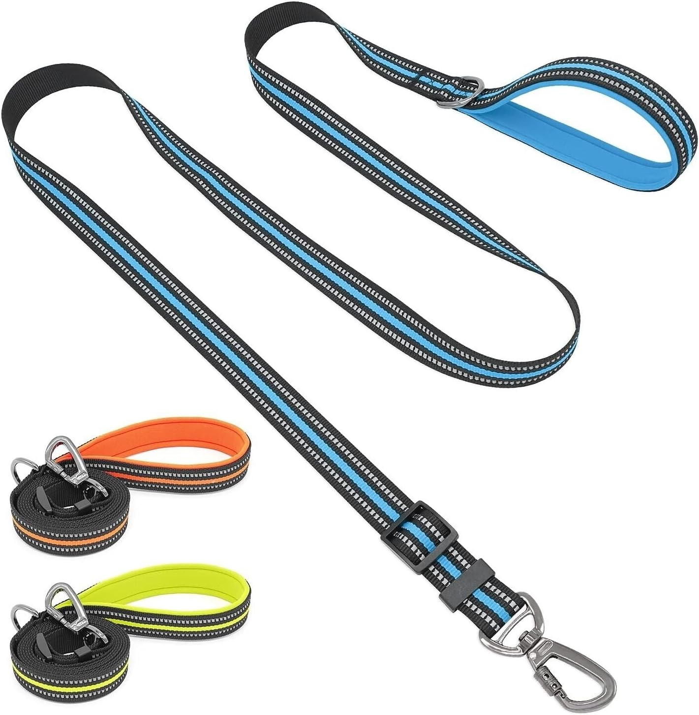 EZONEDEAL Strong Dog Leashes for Large Dogs Heavy Duty - Nylon Reflective Dog Lead Puppy Leash - Dog Training Leash Fit for All Type Dog Leads for Walking Puppy Training (Large, Green) image number 5