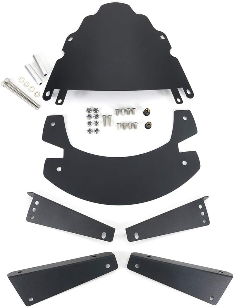 Xitomer Motorcycle Rally Dash Kit, Fit for KLR650 2008 2009 2010 2011 2012 2013 2014 2015 2016 2018 2018 KLR650 , Height Adjust Lifter Windshield image number 6