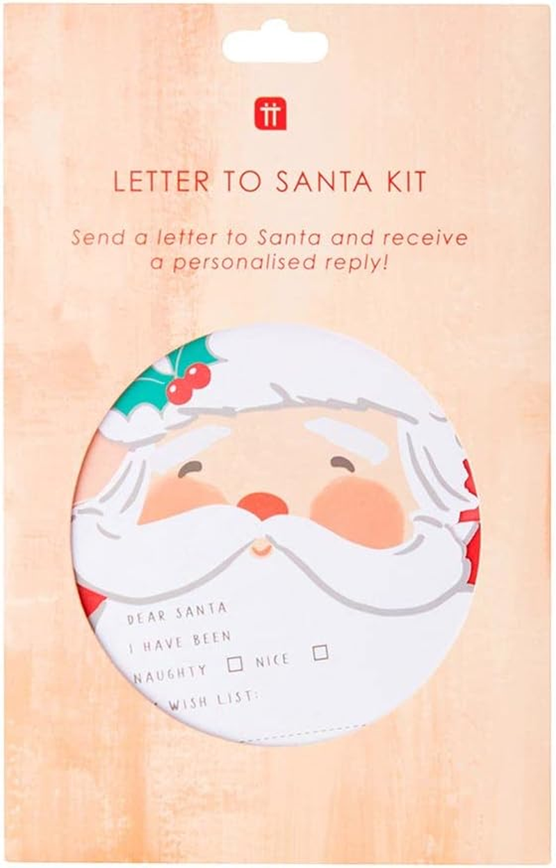 Talking Tables Christmas Letter to Santa Kit for Kids | Paper and Envelopes to Send to North Pole with Response | Fun Xmas Activities, Creative Gift, Red image number 2