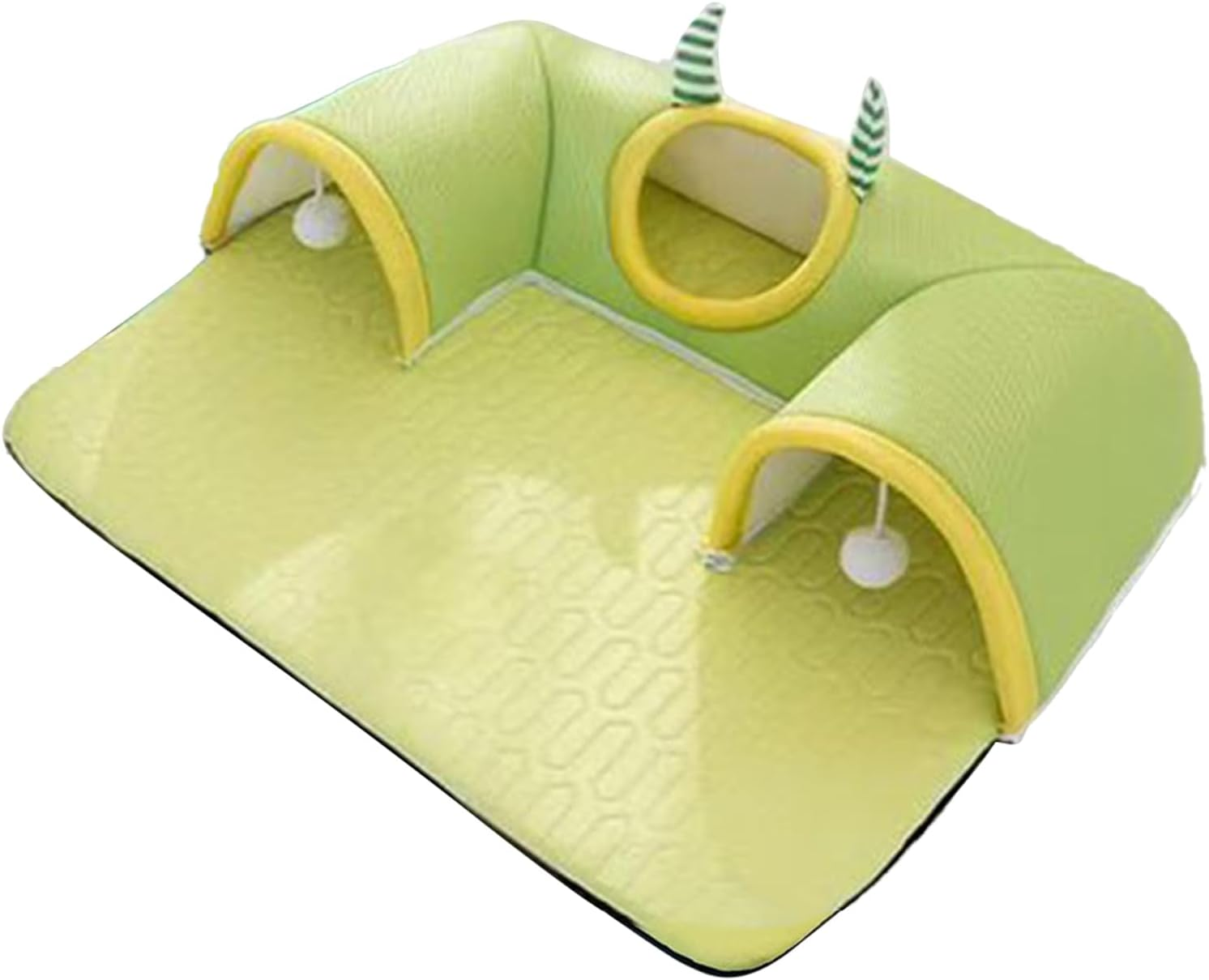 Cat Tunnel Bed,Large Cat Bed Cave with Tunnel | Breathable Nest Interactive Toys for Kitten Puppy Sleeping Boredom Sleeping Indoor Apartment Enrichment Winter Summer