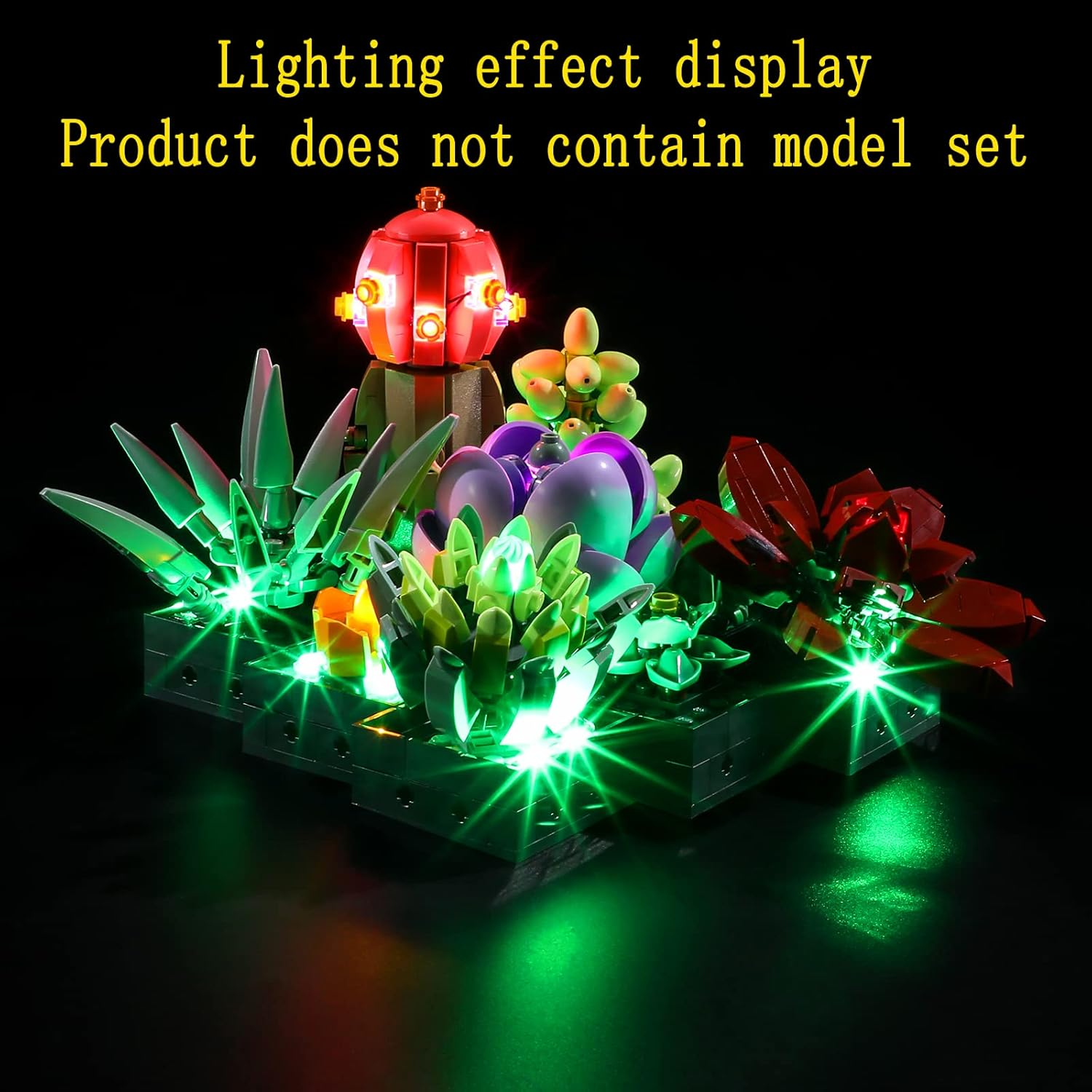 GEAMENT LED Light Kit Compatible with  Succulents - Lighting Set for Creator 10309 Building Model ( Set Not Included) image number 5