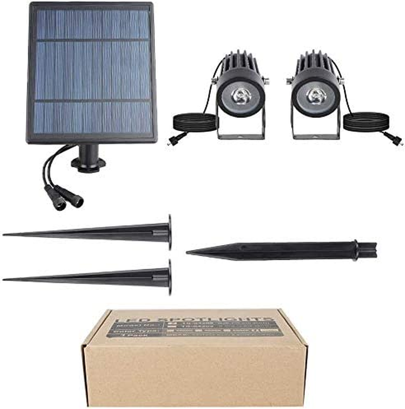 T-Sun LED Outdoor Solar Spot Lights, 2-In-1 Landscape Spotlight Green Color, Separated IP65 Waterproof Security Light Auto-Induction for Patio, Yard, Garden, Driveway, Corridor, Lawn image number 1