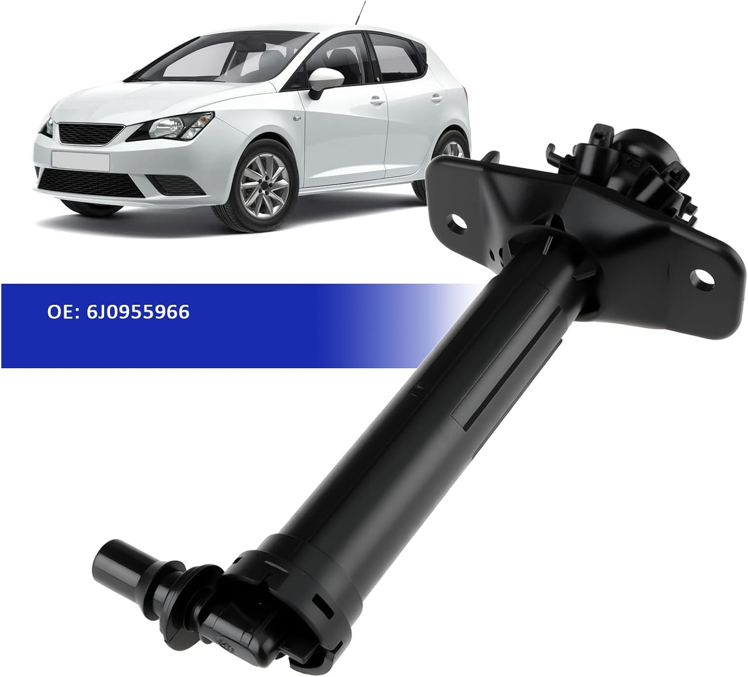 Right Car Headlight Washer Nozzle 6J0955966 Compatible with SEAT Ibiza IV ST Sportcoupe image number 4