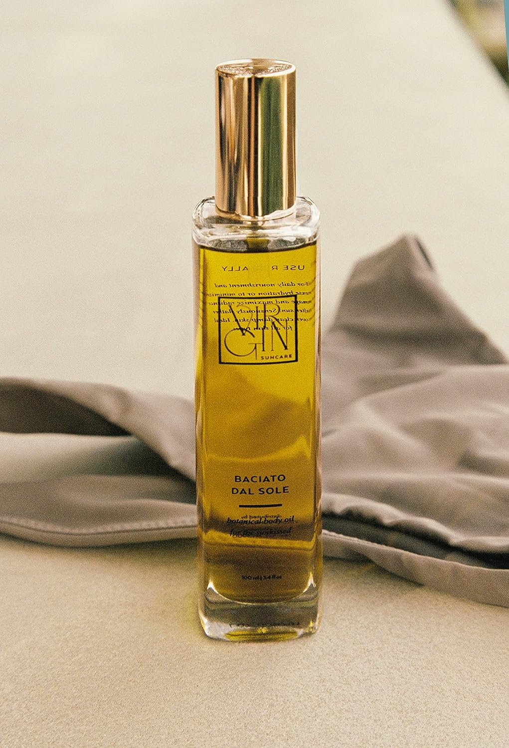 Nourishing Body Oil for Dry Skin | Organic & Toxin Free | with Soothing Olive, Rose Hip, Chamomile, Rosemary, Lavender, Vitamin E and Calendula image number 2
