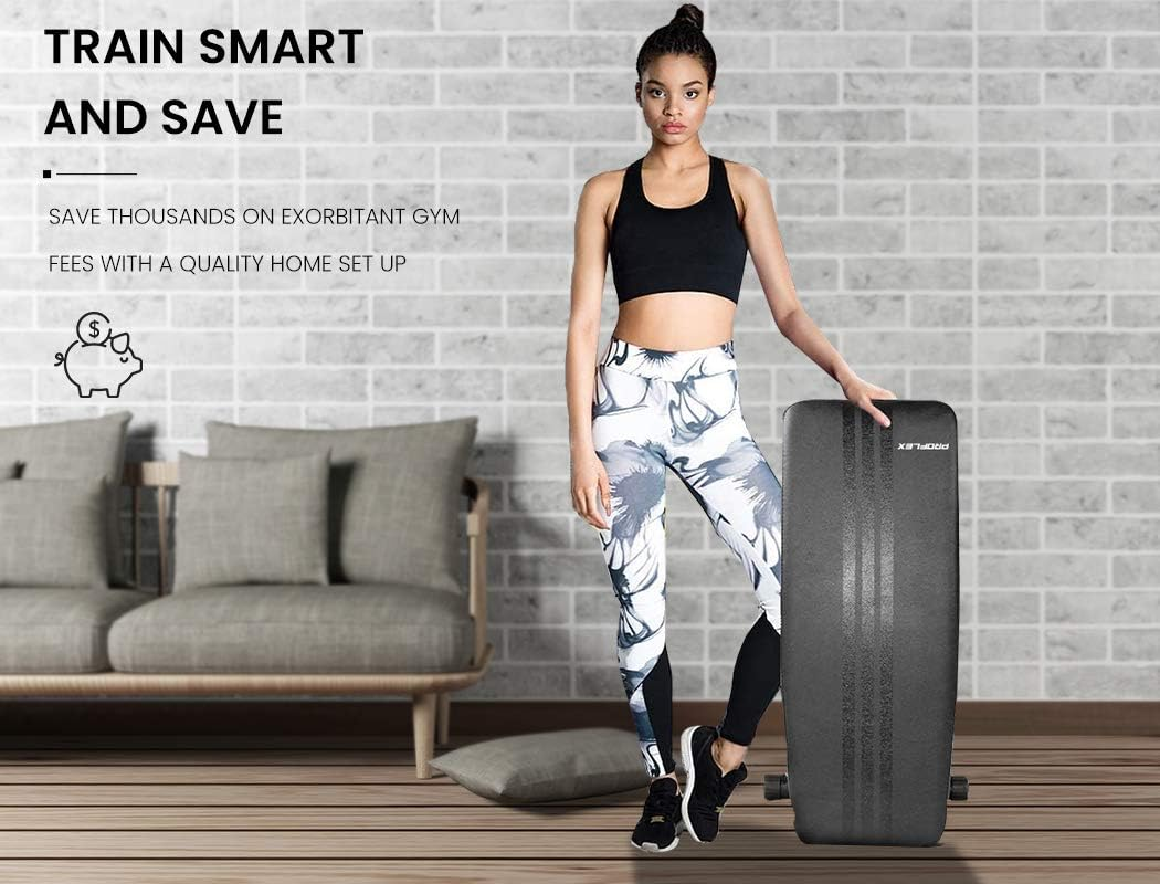 PROFLEX Adjustable Weight Bench Home Gym Workout Bench Press for Strength Training with Resistance Bands image number 3