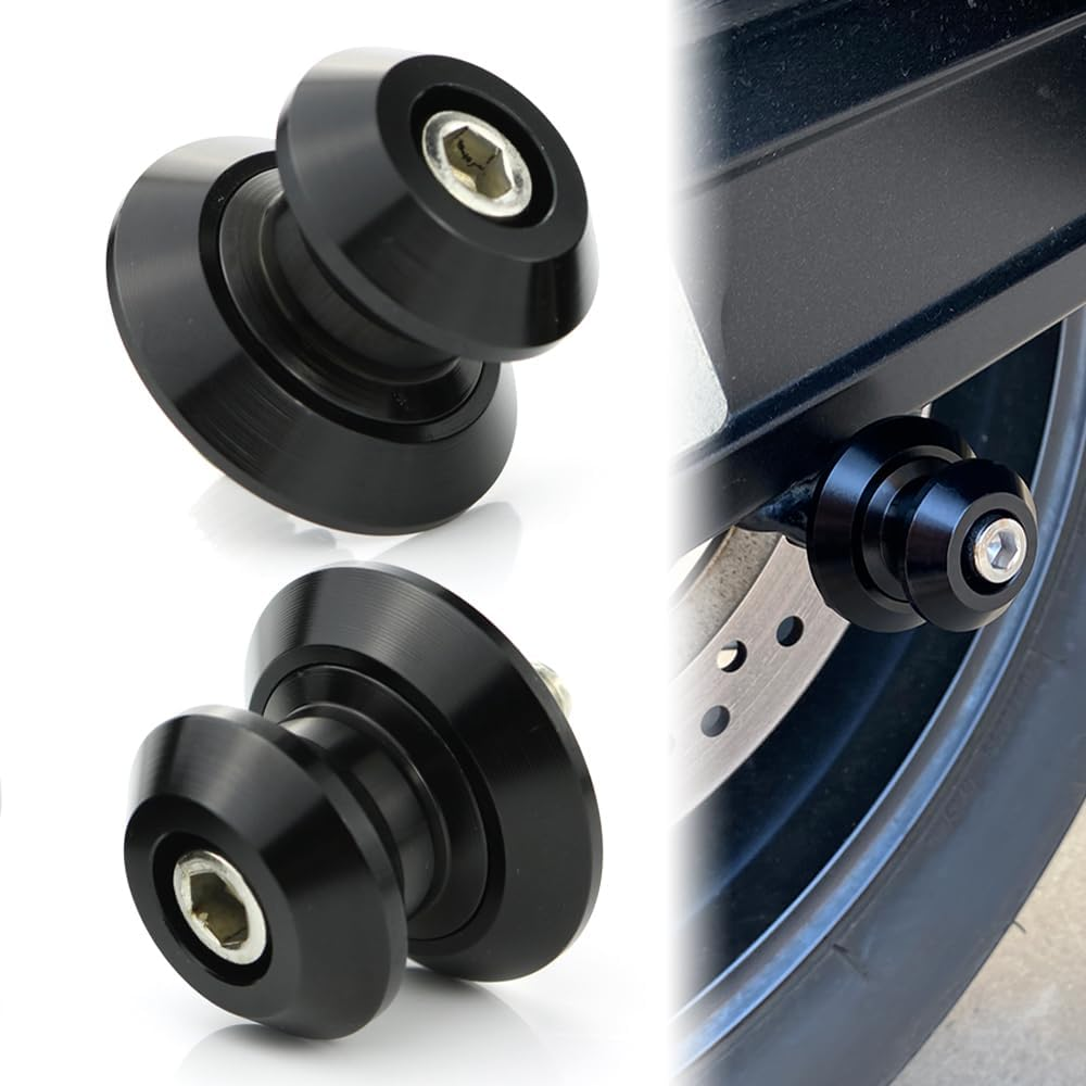 2Pcs 8MM Motorcycle Swing Arm Sliders Spool CNC Swing Arm Stand Screw for Bmw S1000RR Honda CBR600RR 1000RR Kawasaki Z800 Z900 Z1000 Ducati Gold