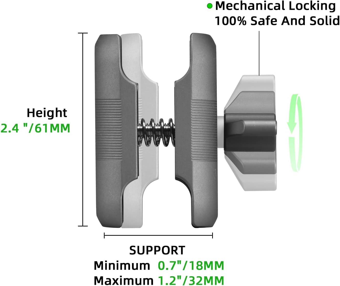 FANAUE Double Socket Arm Compatible with B Size 1" Ball Components for RAM Mounts (Short Arm) image number 3