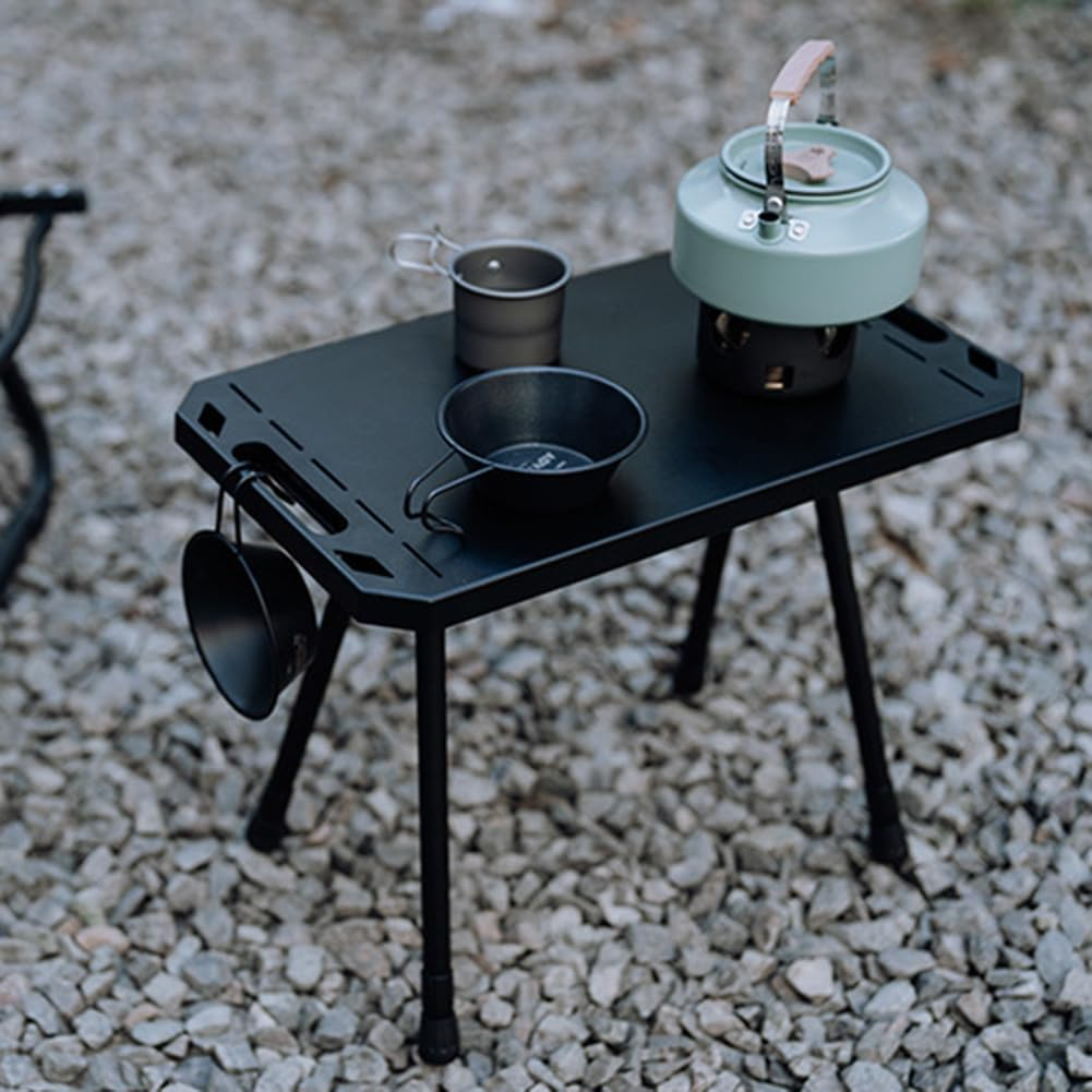 Picnic Table Adjustable Height Table Aluminium Alloy Table for Outdoor Indoor Picnic BBQ Hiking image number 6