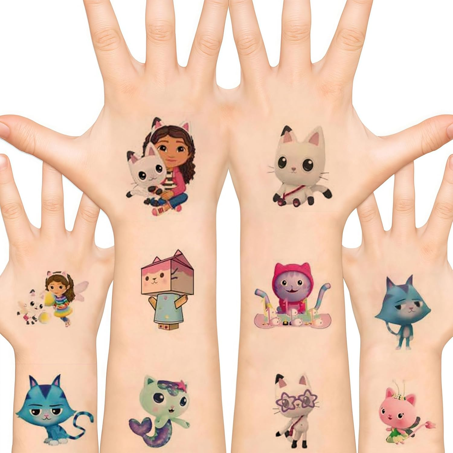 40Pcs Temporary Tattoo Stickers for Birthday Party Supplies Favors Kids Boys Girls School Rewards Gifts(5 X 5Cm)