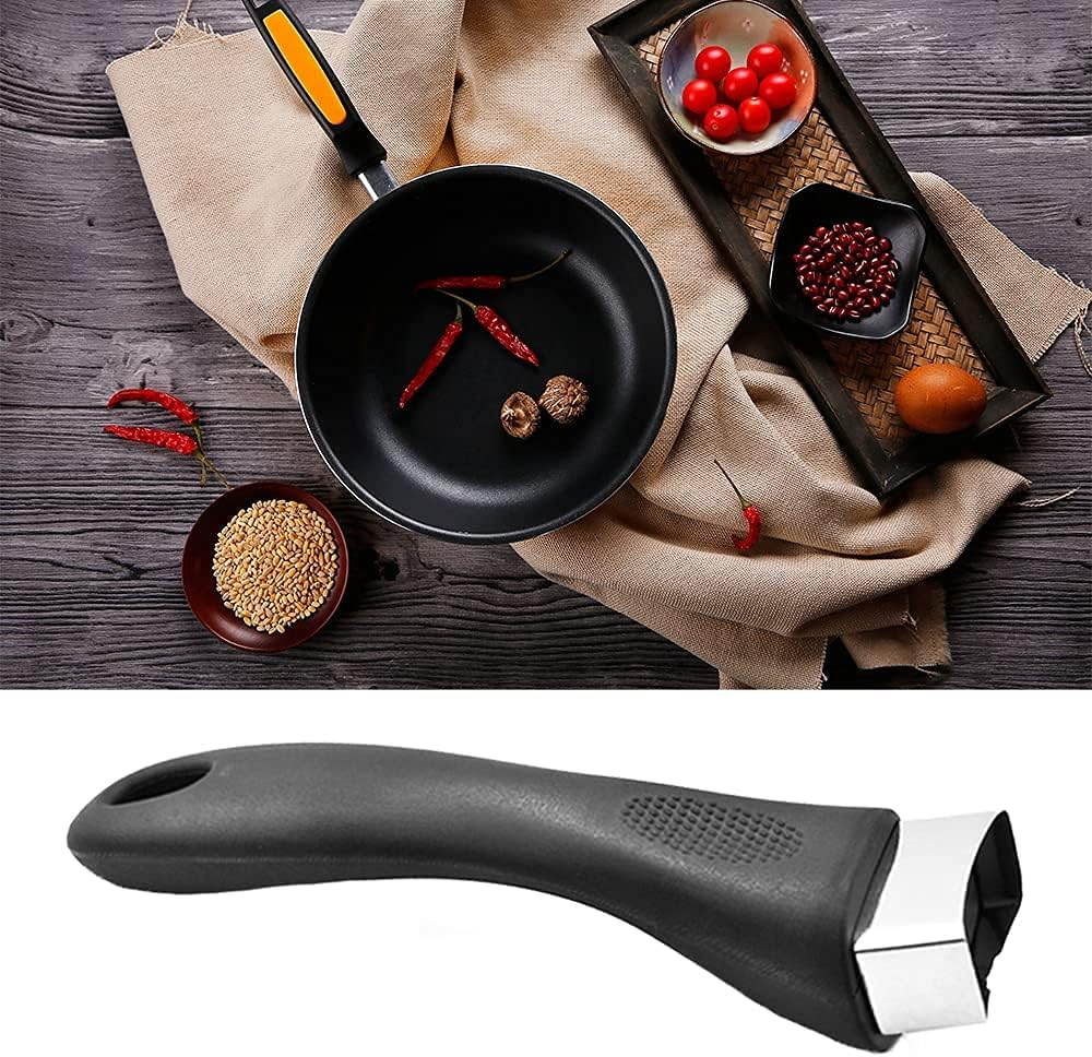 2 Pcs Pot Handle Bakelite Grip Long Replacement Handle with Screw for Kitchen Saucepan Pan Cookware image number 2