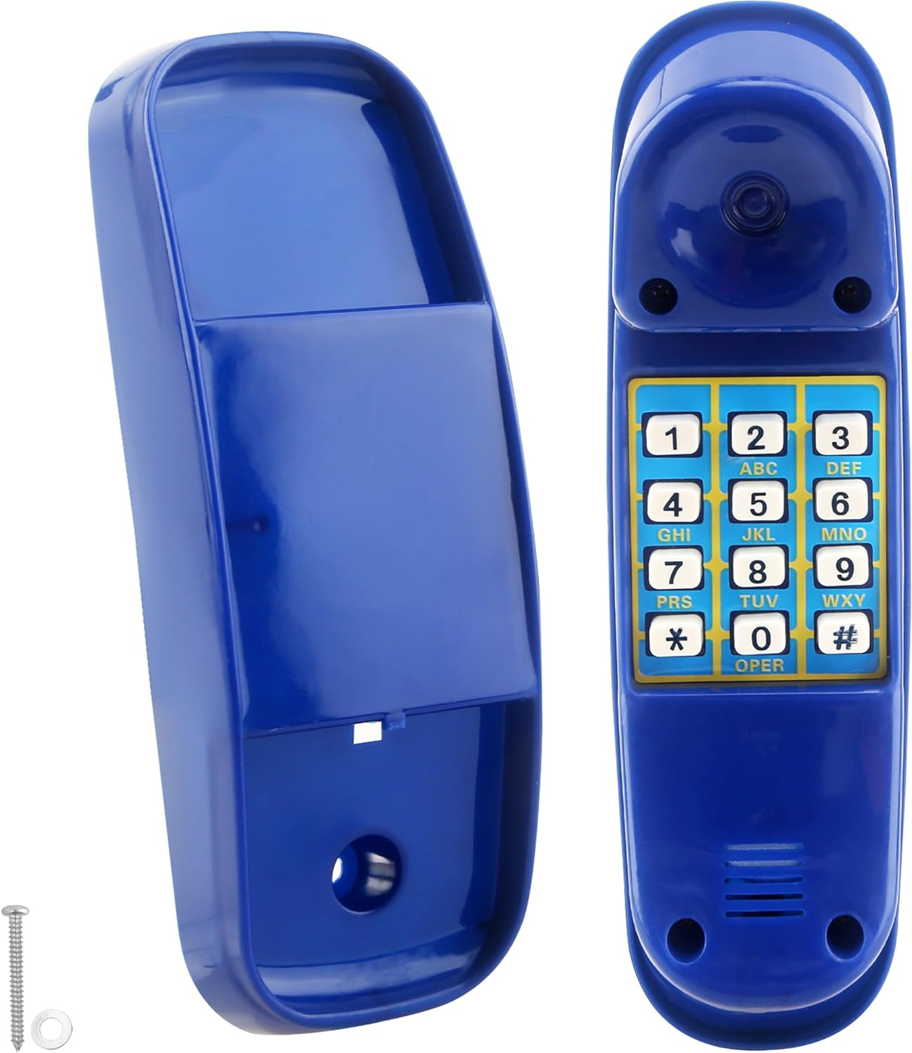 Swingset Phone Toys Playground Treehouse Phone Pretend Telephone Toy with Numeric Key for Kids Outdoor Playground Treehouse Jungle Gym Accessories (Yellow)