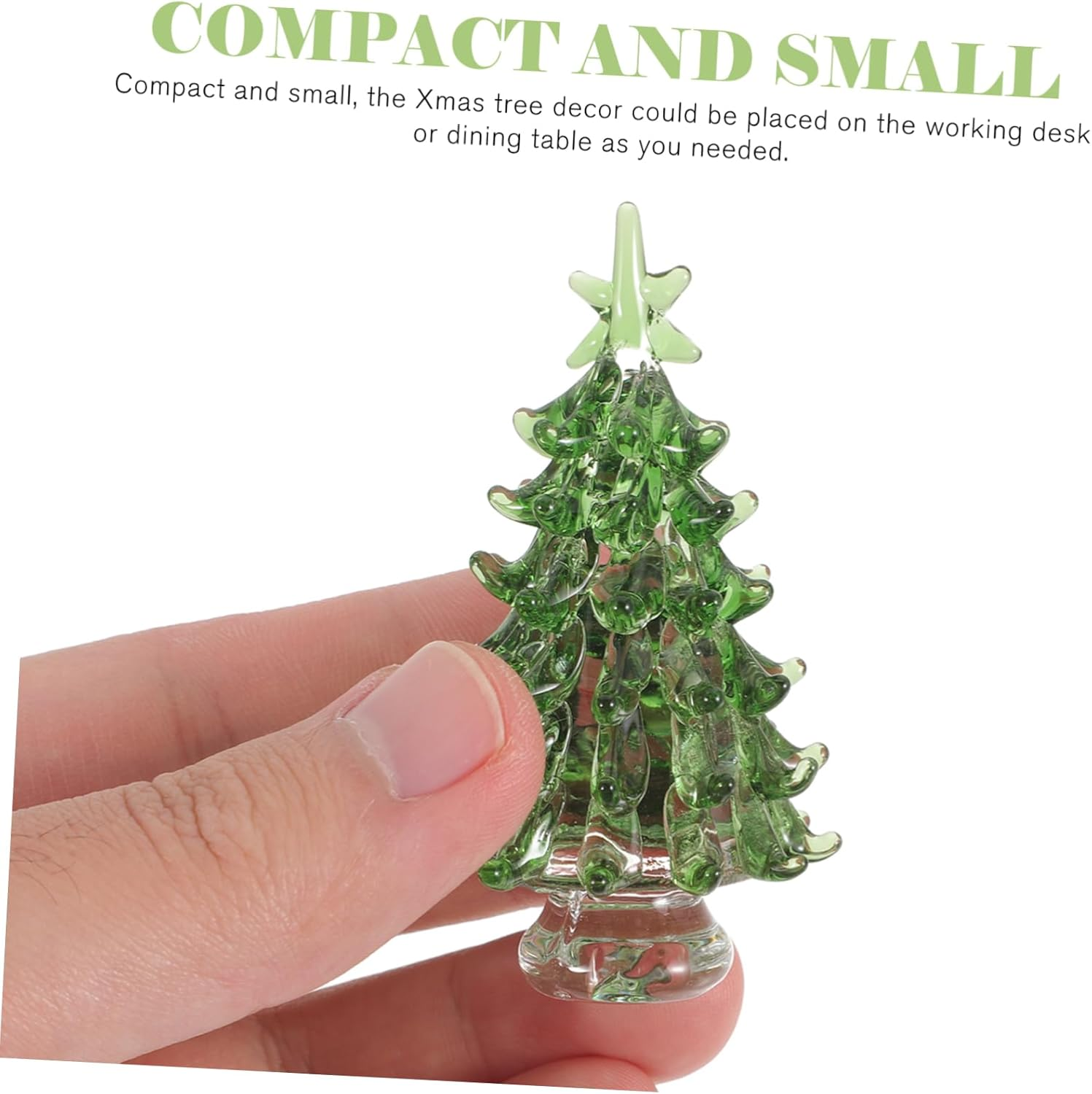 SHOWERORO Pop up Christmas Tree Lights Crystal Mini Xmas Trees Home Decor Desktop Christmas Ornaments image number 3