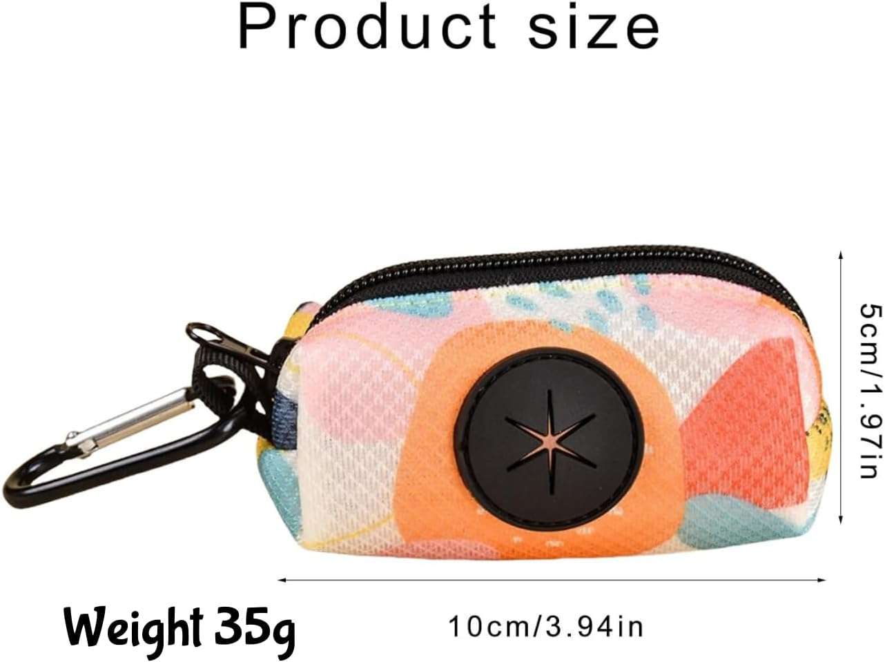 Dog Poop Bag Holder & Waste Bag Dispenser for Poo Bags Include 15Pcs Trash Bags (Black) image number 2