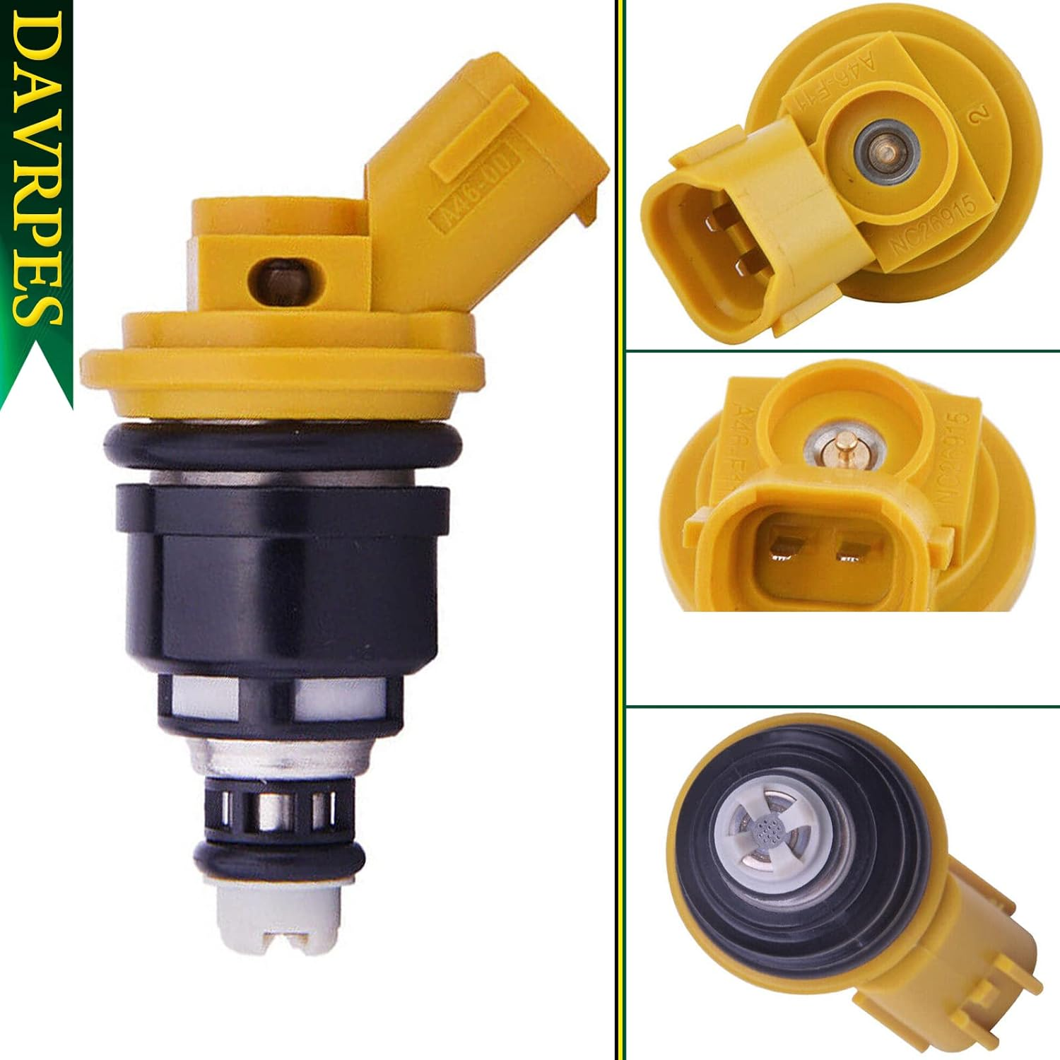 DAVRPES 4Pcs 16600-AA170 Fuel Injector Fuel Spray Nozzle Engine for Subaru Baja Impreza WRX STI 04-06, Forester 04-05, Legacy GT Outback XT 05-06 Replace#16600Aa170 image number 4