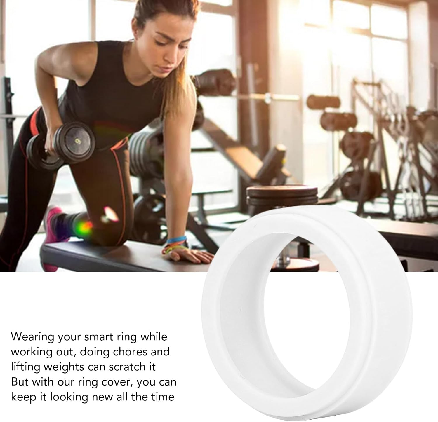 Smart Ring Cover, Silicone Ring Protector, Scratch Proof Ring Protector for Men Women image number 3