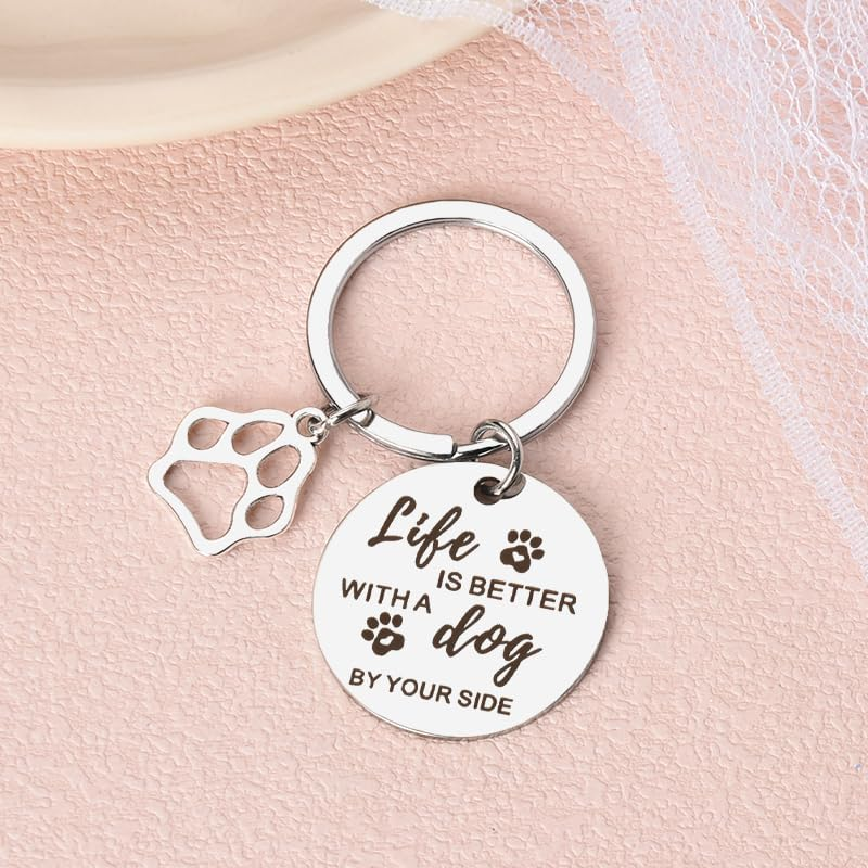 Birthday Gifts for Dog Lovers Women Men Loss of Pet Sympathy Keychian Gifts for Friends Daughter Son Christmas Bday Presents for Dog Mom Dad Owners Gifts for Bff Sisters Pet Remembrance Keychain