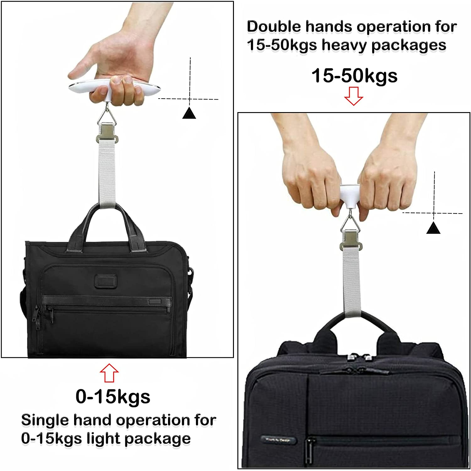 Luggage Scale Digital Hanging Scale, High Precision Heavy Duty Weight Backlight Scale, Ultra Portable Scale,Max 110Lb/50Kg Suitcase Scale for Household, Travel, Outdoor and Gifts image number 4