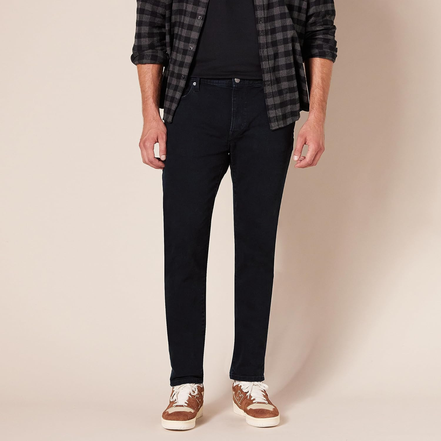 Amazon Essentials Men'S Skinny-Fit Stretch Jean, Washed Black, 33W X 32L image number 1