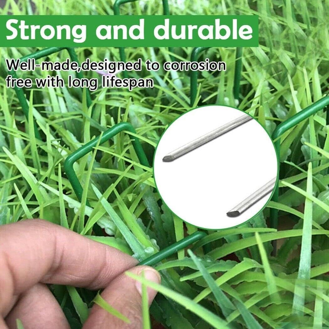 Elora Artificial Grass Pins 100Pcs U Tent Pegs Synthetic Fake Lawn Weedmat Turf Fastening