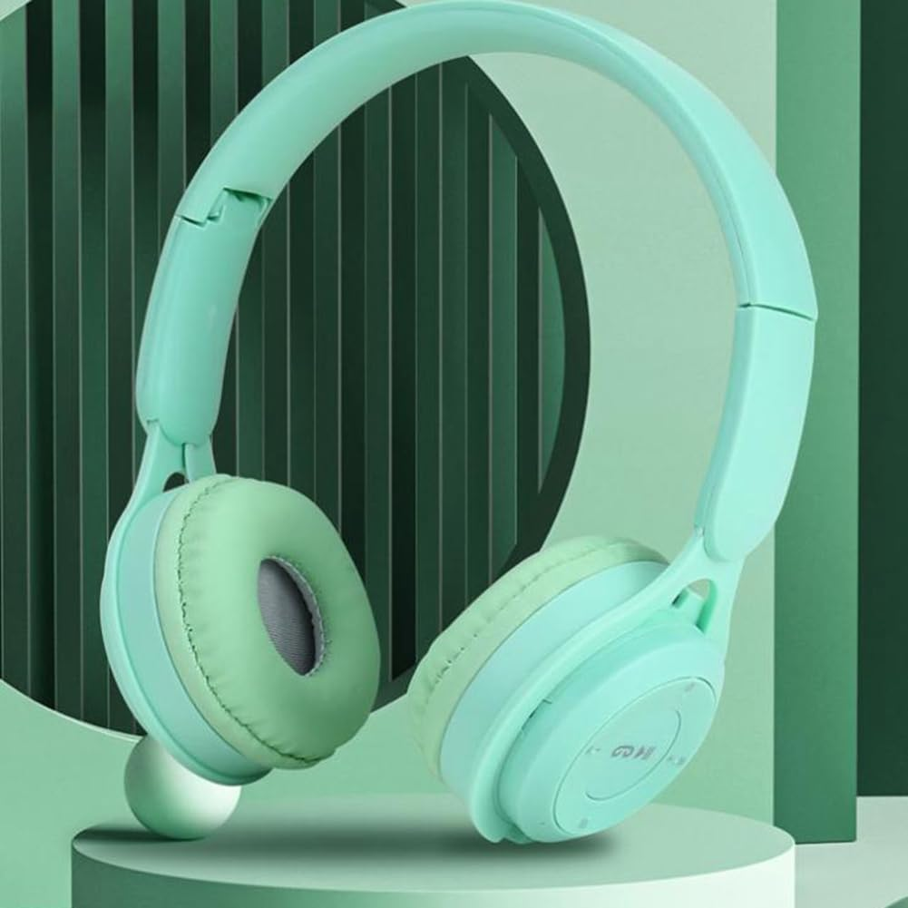 Xelea Headband Bluetooth Headset Y08 Wireless Bluetooth Headset Portable Foldable Children Headset White image number 3